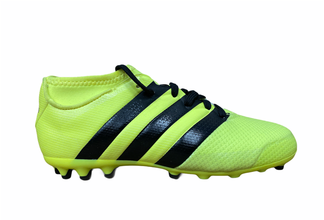 Liang, scarpe, Adidas Ace 19.3 Primemesh AG Jr scarpa da calcio da ragazzo S80584 yellow black silver